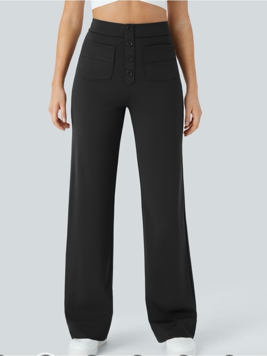 HALARA Pants - Day Stretch High Waisted Straight Leg casual pants Size L 32 in inseam NWT